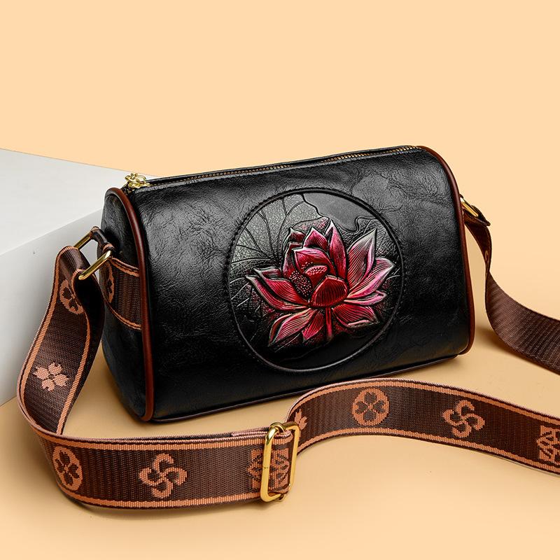 Сумка через плечо женская сумка литературный стиль мода Lotus Mother сумка Senior Sense сумка через плечо