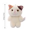 PP Cotton Plush Cat Keychain Meow Plush Cat Doll Pendant Car KeyRing Cat Plush Keyring  Bag Pendant