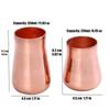 Handcrafted Pure Copper Mug 350 ml Capacity Drinkware Mug Vintage Copper Moscow Mug  Breakfast Use