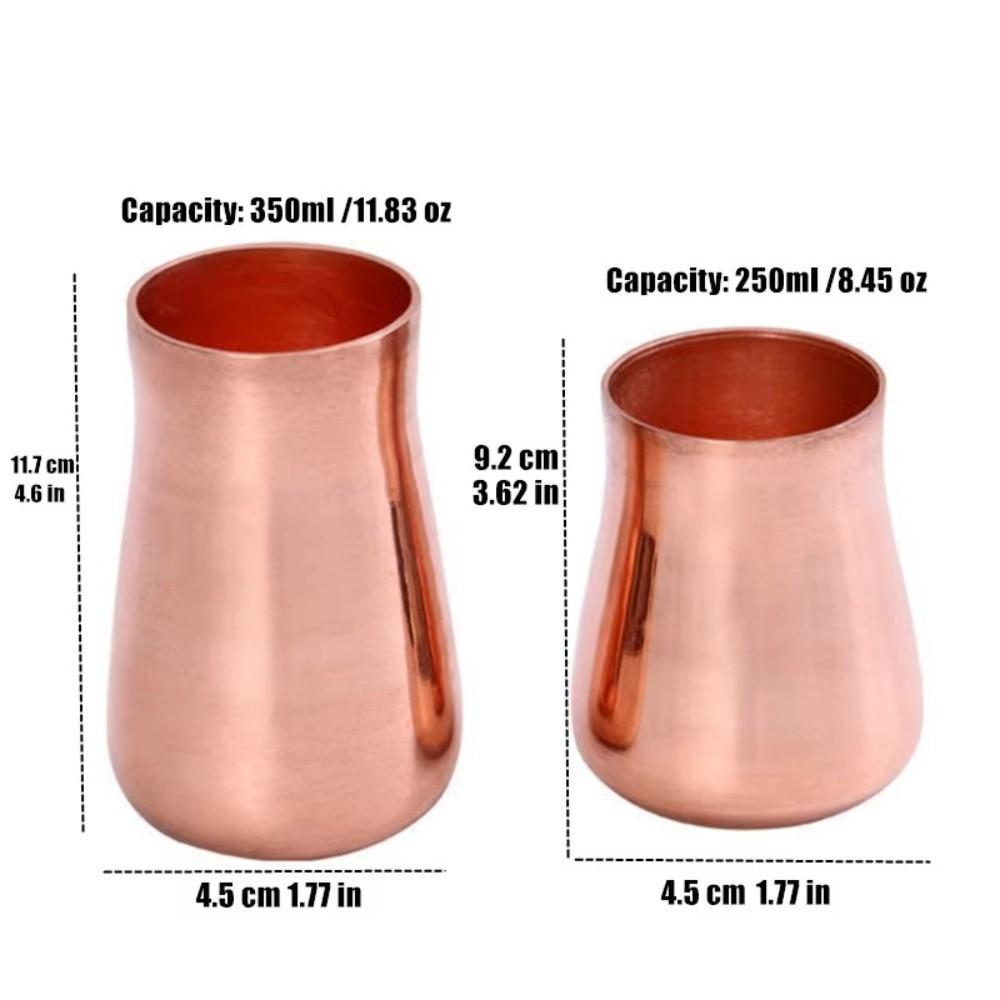 Handcrafted Pure Copper Mug 350 ml Capacity Drinkware Mug Vintage Copper Moscow Mug Breakfast Use