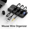 Silicone Magnetic Cable Organizer USB Charging Line Holder Car Mounted Magnetic Cable Desktop Clips For USB Mouse Wire Organizer