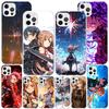Чехол для телефона Аниме Sword Art Online SAO Для iPhone 13 12 Mini 11 Pro Max XS XR X SE 7 8 Plus 5S 5 6S 6 Подарок Печатный Чехол Fundas