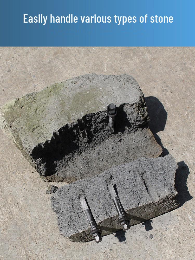 Stone Splitting Wedge & Rock Breaking Chisel Tool Set