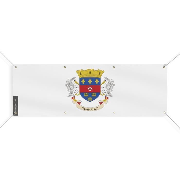 Bannière Drapeau De Saint-Barthélemy 8 Oeillets 70x210 Cm