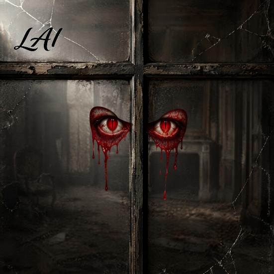 Blood Red Eyes Stickers Demon Window Sticker Dripping Wall Decal Realistic Removable Creepy Devil Static Cling Decal for Halloween Decoration