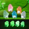 Micro Landscape Decoration Cartoon Cute Color Luminous Dinosaur Resin Decoration Desktop Car Decorative Arts and Crafts Accessories