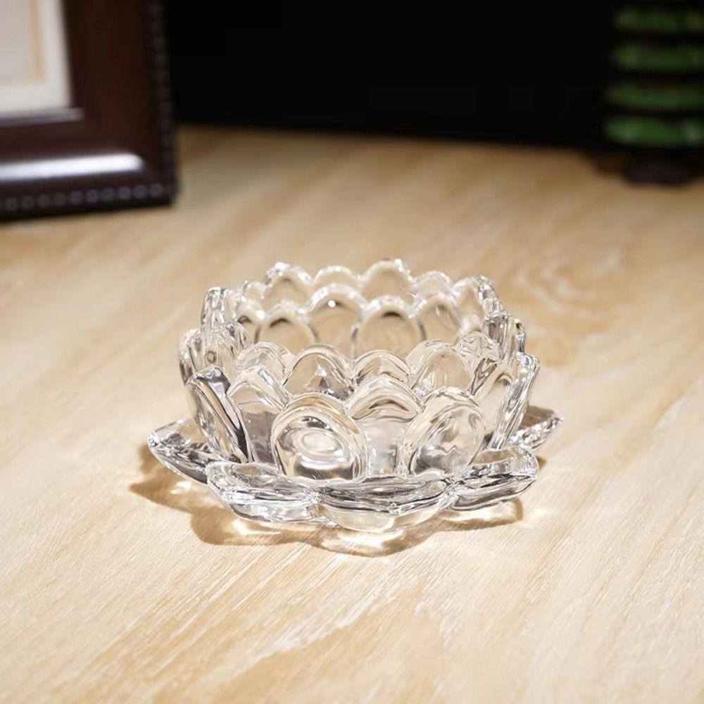 2Pcs Elegant Chinese Transparent Candlestick Ins Simple Candles Stand  Party Decoration
