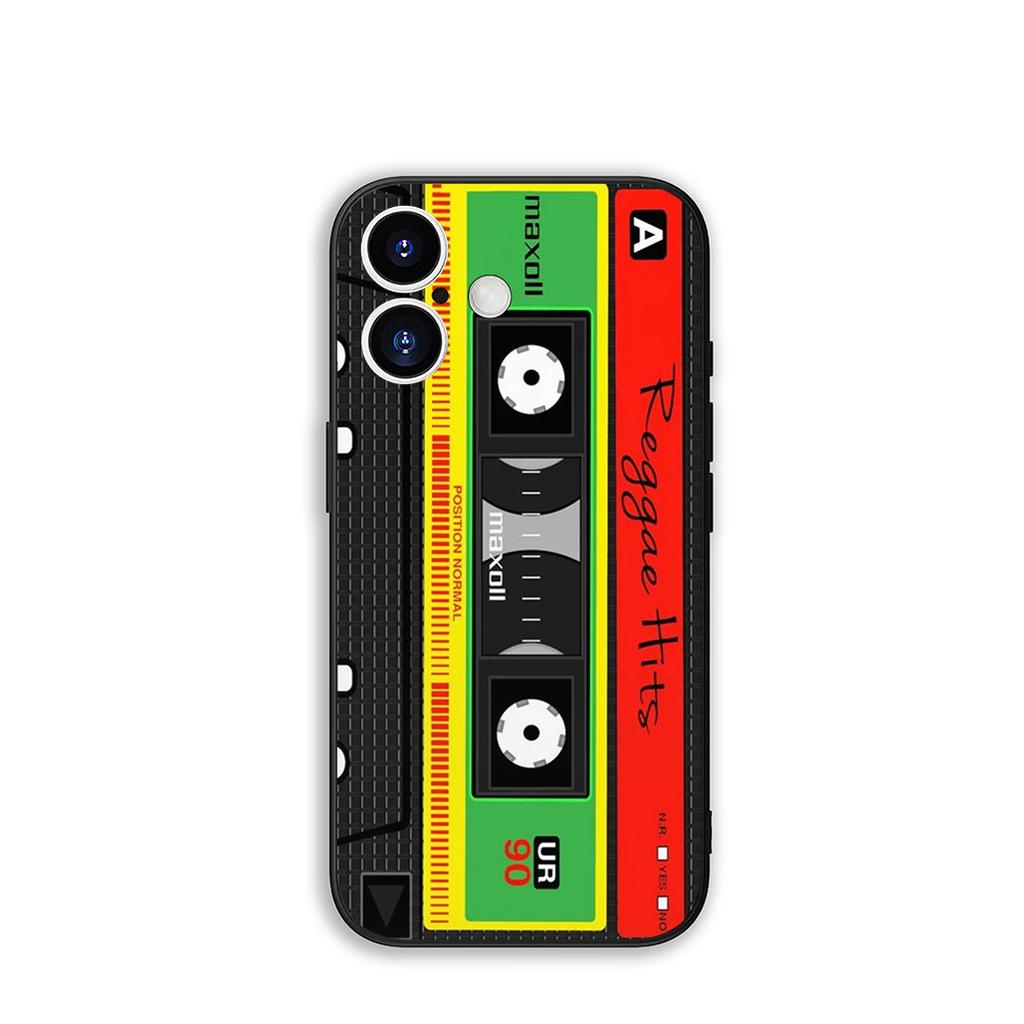 Чехол Cover для Apple iPhone 16 11 13 14 15 Pro Max 7 6 8 Plus SE2 SE3 + 16E SE 2022 Чехол Винтажная Кассета Музыкальная Лента Ретро