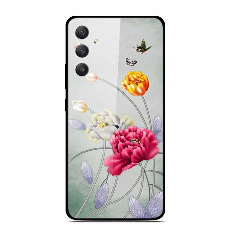 Чехол для телефона Samsung A35 5G - Персонализированный Цветной Закаленный Стеклянный, Противоударный.