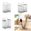 Wall Mounted Tableware Draining Rack Stainless Steel Cutlery Holder Chopsticks Holder  Kitchen