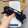 Fashion Vintage Square Sunglasses Woman Brand Retro Small Frame Sun Glasses Female Double Bridges Design Eyeglasses UV400