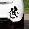 Disabled Person Wheelchair Car Bumper Sticker Vinyl Decal Car Truck Vehicle Accessories Motorcycle Helmet Trunk Camper Decals