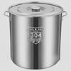 Суповая кастрюля из нержавеющей стали 304, очень толстая, с крышкой - Большой объем, кастрюля для бульона и хранение масла/риса, для домашнего или коммерческого использования