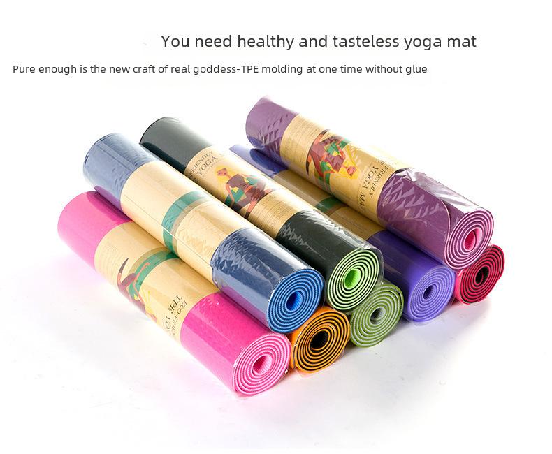 Улучшенный полиуретановый резиновый коврик для йоги и фитнеса с функцией скакалки