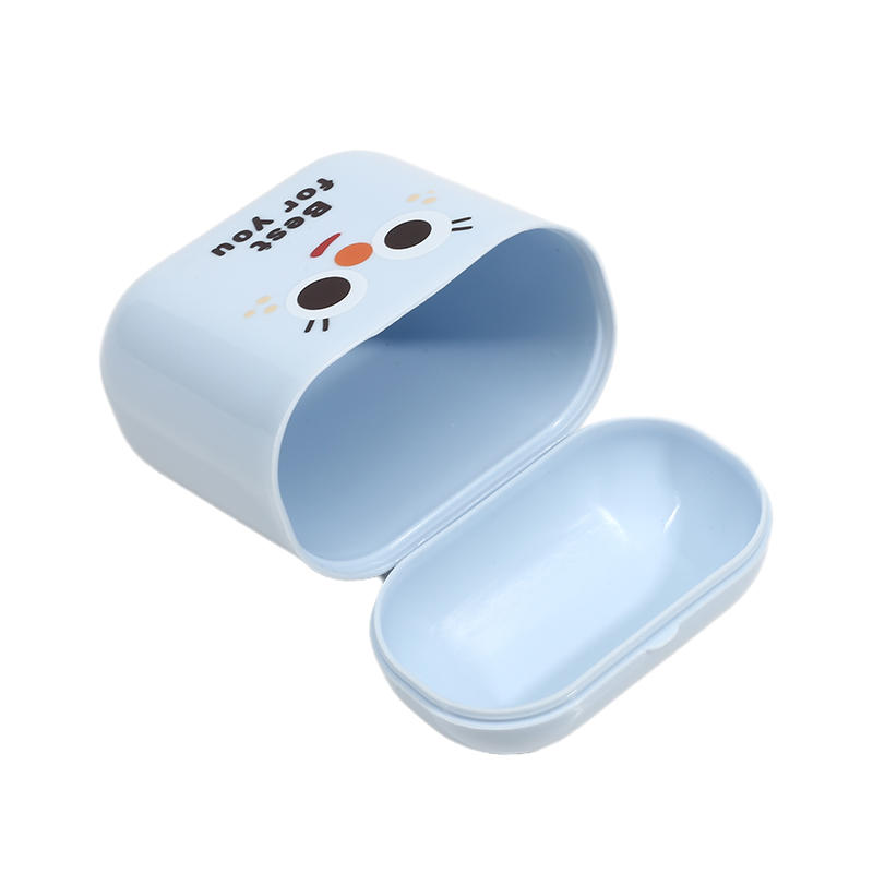 1Pcs Pretty Plastic Data Cable Organizer Cute Small Storage Box for Lipstick Earphones Sealed Student Desktop Organizer Case