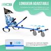 RCB Hoverkart Accessoire Pour Gyropode Auto-Équilibrage - Siège Karting Ajustable (20kg Min-100kg Max) - Bleu