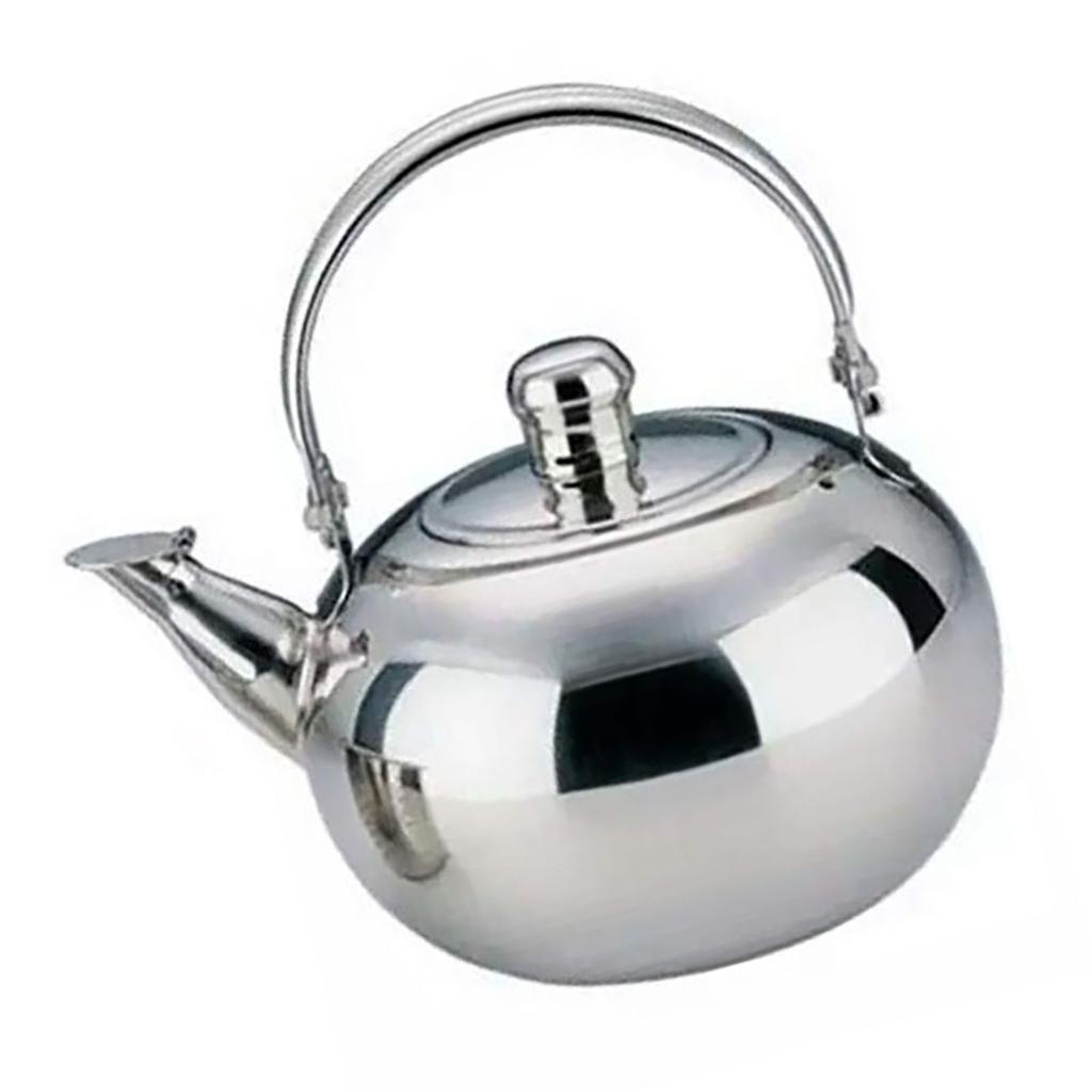 14cm Household Silver Teapot Thickened Stainless Steel Filter Infuser Tea Pot Kettle Maker for