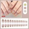 1 комплект накладных ногтей, набор для самостоятельного дизайна ногтей с клеем и пилочкой для ногтей, водостойкие гелевые френч-типсы, аксессуары для искусственных ногтей
