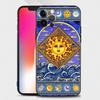 Забавный чехол для телефона с изображением солнца и луны для Iphone 14 13 12 11 Pro Max Xs Max Xr X 7 8 Plus 12 Mini 6s, силиконовый чехол черного цвета
