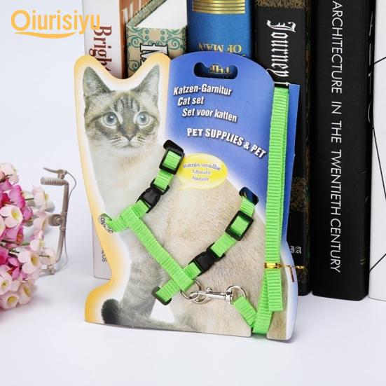 Nylon Pet Lead Leash Harness Kitten Belt Strap Safety Rope Adjustable Dog Collar Lovely Pet