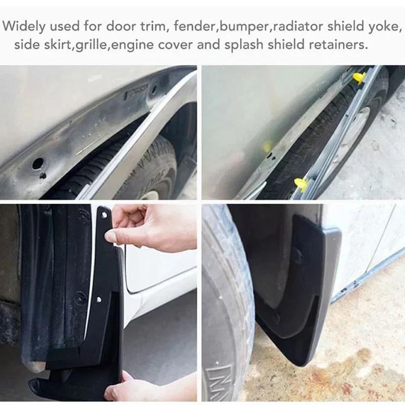 New Car Fasteners Auto Bumper Fender Mud Flap Mudguard Plastic Rivet Fixing Clips Cover  for Lexus Subaru Auto Accessories 8mm