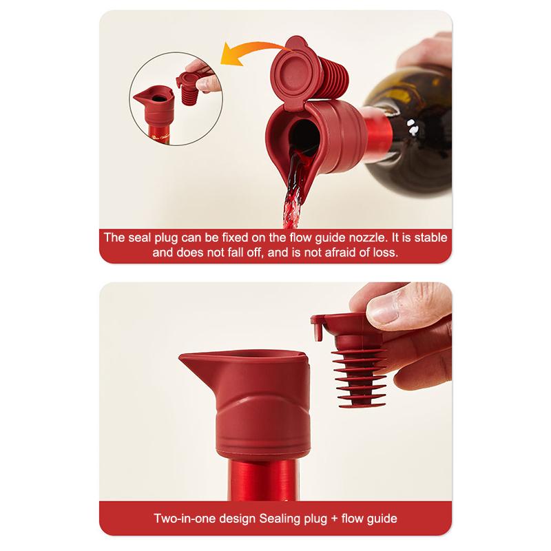 Мягкая силиконовая пробка для герметизации красного вина, пробка для шампанского, бытовая креативная пробка для сохранения свежести, герметичная пробка, винная, пищевого класса, многоцветная