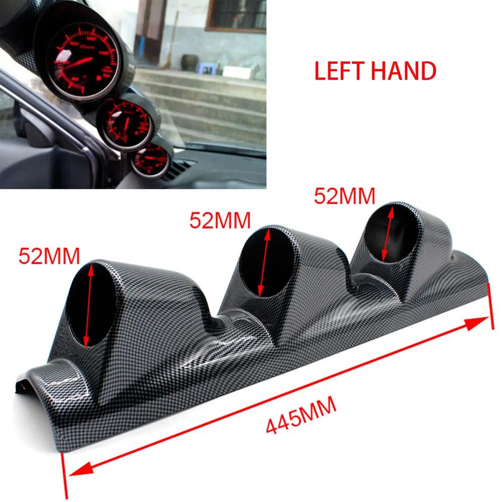 3 Hole A-Pillar 52mm Instrument stand Car Modified Instrument Frame Left Right Hand Gauges A-Pillar Meter Accessories