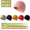 Autumn and Winter Twist Wool Hat Women's Knitted Hat Cold-proof and Warm Ear Protection Hat Sleeve Cold Hat Student Couple Hat