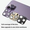 For iPhone 14 Pro/14 Pro Max Integrated Phone Lens Protector Full Coverage Aluminum Alloy+Tempered Glass Film