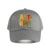 Autumn Vibes Pattern Mix Typography Baseball Cap Fashion Outdoor Sports Sunhat Unisex Snapback Cap Womens
