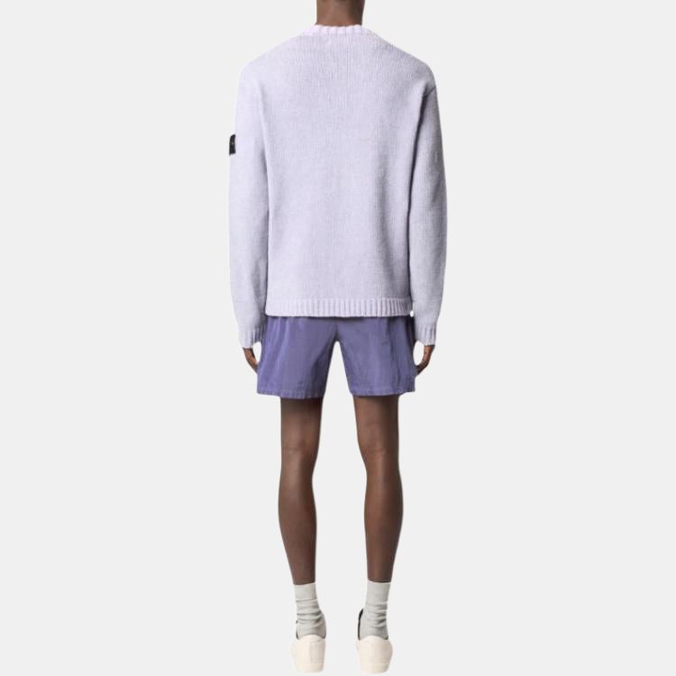 STONE ISLAND Эластичные шорты для плавания с нашивкой для мужчин, купальники, лавандовый K1S15B1000-09S0043-V0047