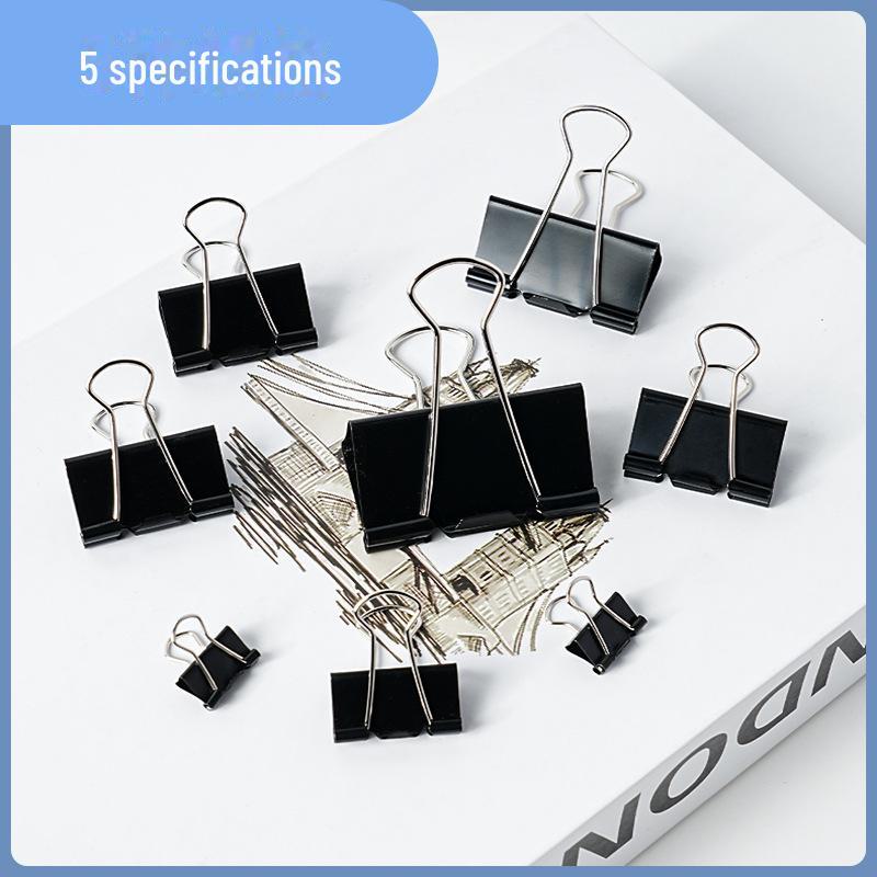 Black Long Tail Paper Clip - Small Phoenix Iron Clip for Office and Test Papers