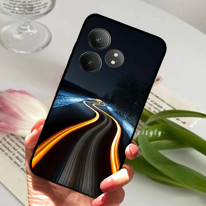 Для Realme GT 6 GT6 Чехол Ударопрочный Мягкий ТПУ Силиконовый Чехол для Телефона Для Realme GT 6T Capa Realme GT6 GT6T Мультяшный Матовый Бампер
