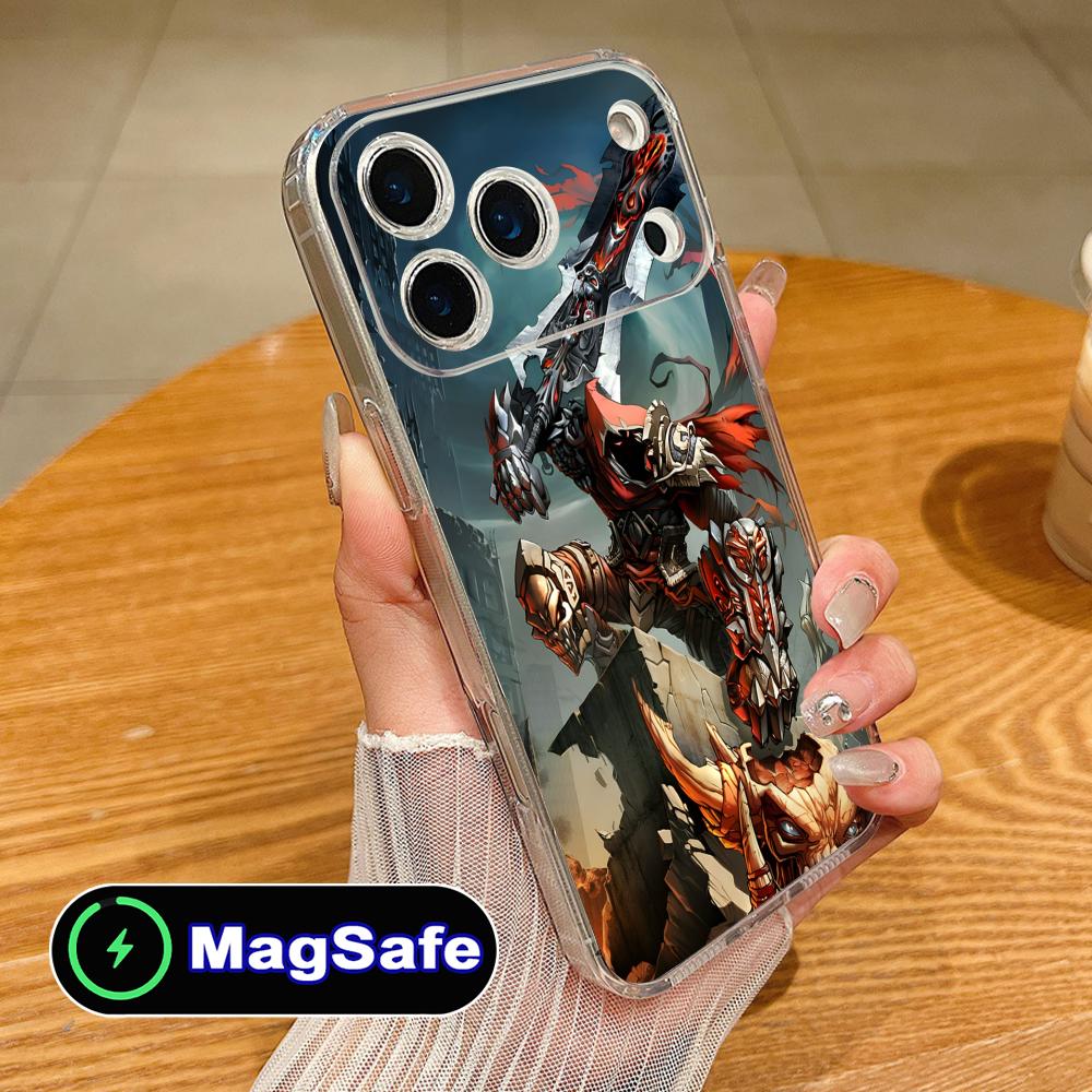 Игровой чехол для мобильного телефона Darksiders для iPhone 17 16 15 14 13 12 11 Air Pro Max Plus Mini Magsafe Прозрачный Цветной Чехол Красивый