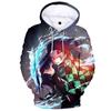 Kimetsu No Yaiba Demon Slayer Men's and Women's 3D Print Sweatshirts Casual Kids Hoodies for Boys Girls Pullover Anime Coat 6XL