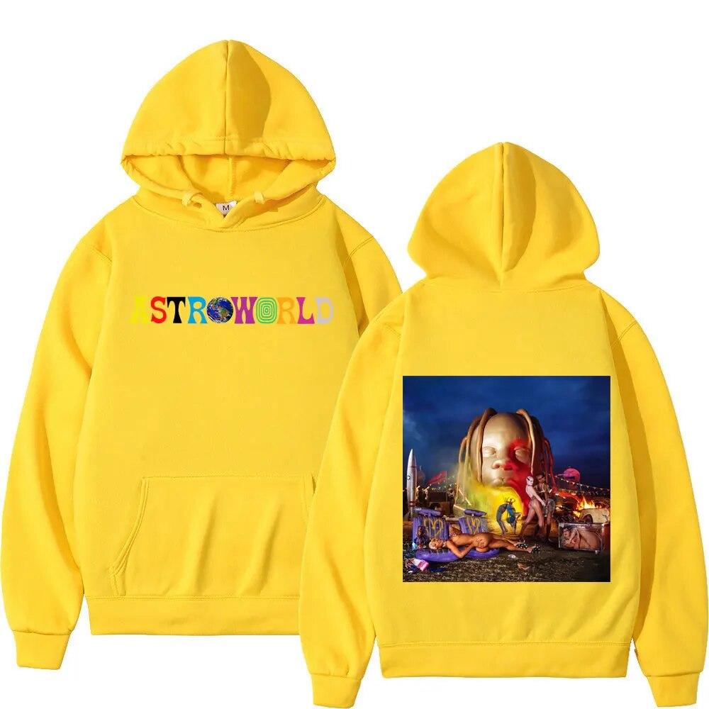 Hip Hop Rapper Cactus Jack Wink Utopia Print Hoodie Unisex Women Fashion Y2k Aesthetics Sweatshirt Street Vintage Oversized Hoodies