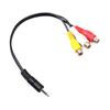 Видео удлинитель аудио мужской к женский 3,5 мм Mini AV TO 3 RCA адаптер кабель шнур для ТВ DVD разъем