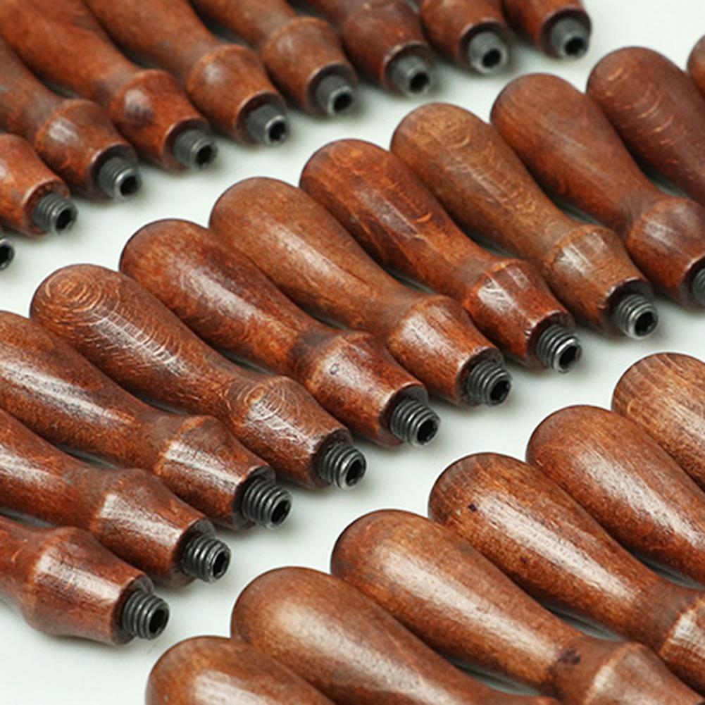 Retro Wax Seals Tool DIY Wooden Fire Paint Handle Handmade Vintage Wax Sealing Handle Envelope Scrapbooking Supplies