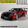 Jdm 1:24 Мазда Rx-7 Fd3S Veilside Fortune Форсаж: Токийский дрифт Металлическая литая модель автомобиля Подарок для дома Модный и настольный