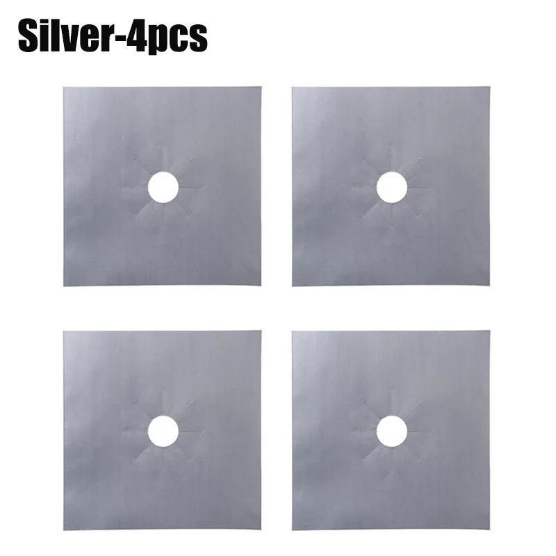 12 шт. Защитные чехлы для газовых плит, многоразовые кухонные чехлы для горелок, коврики, чистящие салфетки, подкладки, верхние защитные чехлы для газовых плит