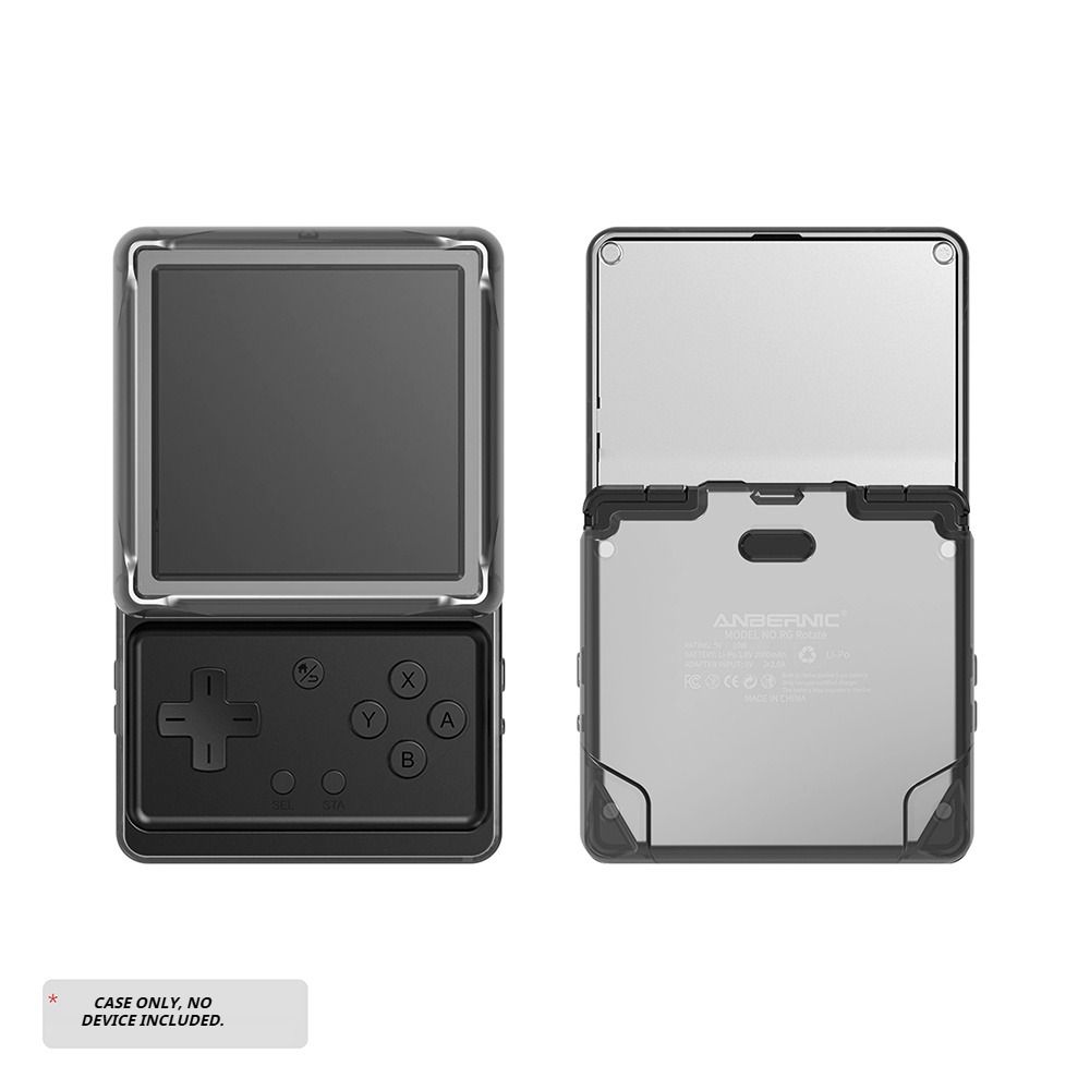 Waterproof Handheld Console Protective Case Wear-Resistant Clear Shell for ANBERNIC RG Rotate