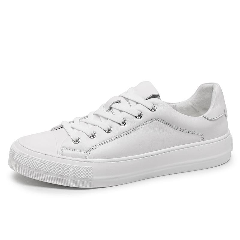 Мужские кеды для скейтборда из натуральной кожи, мужские удобные универсальные повседневные спортивные туфли для скейтборда, весенняя мода, дышащие кроссовки для ходьбы