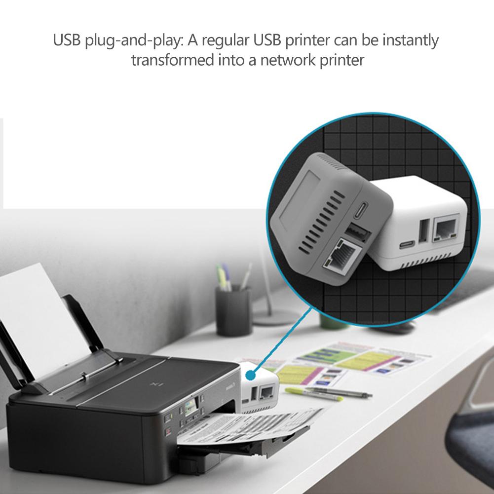 Мини NP330 Сетевой USB 2.0 Принт-сервер Сетевой/WIFI/Bluetooth/Сетевое облако/Версия для облачной печати по WIFI Аксессуары