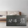 Будильник с голосовым управлением, энергосберегающие многофункциональные настольные часы из АБС-пластика с прозрачным экраном для дома 