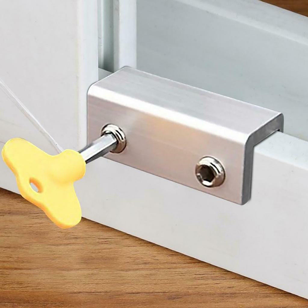 Adjust-able Sliding Window Locks Door Frame Security Locks With Key
