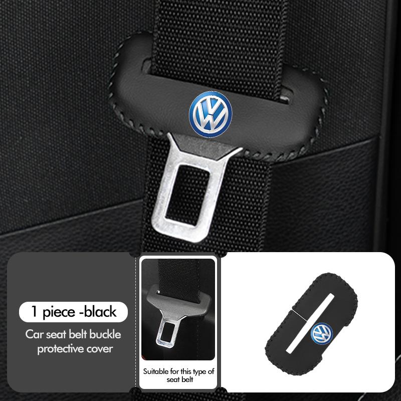 Valve Stems Caps Car Seat Belt Buckle Protector Scratch Resistant Accessories For Volkswagen VW Golf 4 5 6 7 Polo Jetta Sagitar zg2