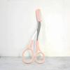 2-in-1 Eyebrow Scissors with Built-in Comb - Stainless Steel Precision Grooming Tool for Perfectly Shaped Brows At Home