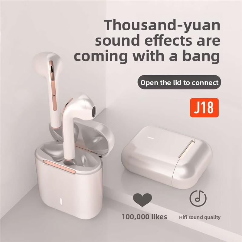 QUEED J18 Bluetooth Headphones, Wireless Bluetooth Headphones, Noise-cancelling Private Mold, Tws In-ear Stereo Movement