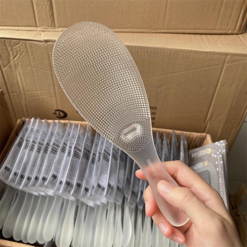 Японская вертикальная антипригарная ложка для риса, прозрачная бытовая лопатка для риса, рисоварка, ложка из смолы для пибимпаба.