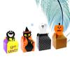 24 Pcs Halloween Candy Cookie Box Creative Storage Box for Halloween Party Cats Spiders Ghosts Pumpkins Pattern